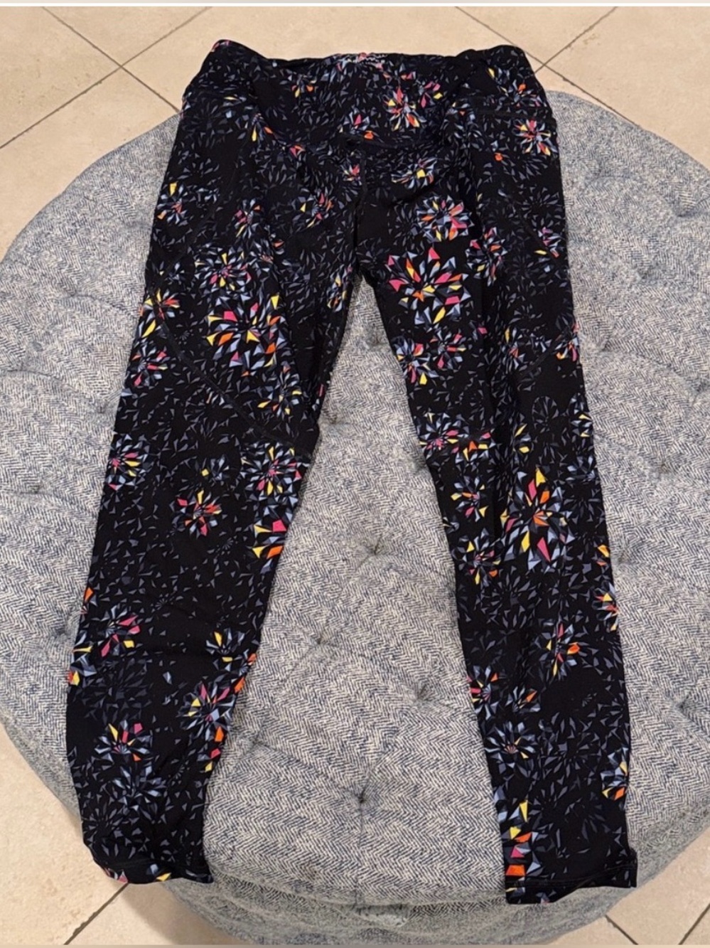 Sweaty Betty Power Full Length Leggings Size 12 Geometric Starburst